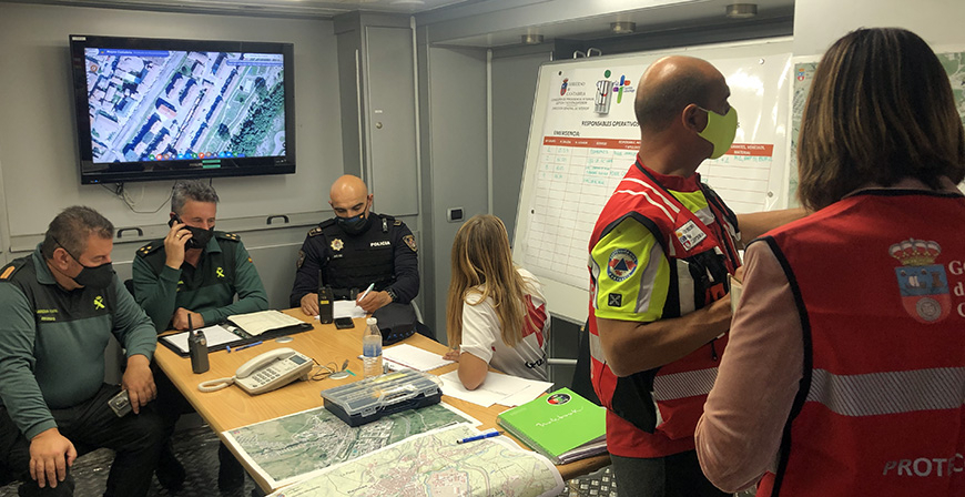Reinosa acogi un simulacro de emergencias por inundaciones