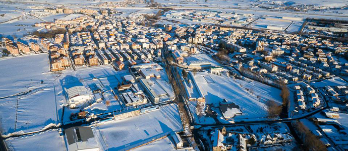 Reinosa desde el aire
