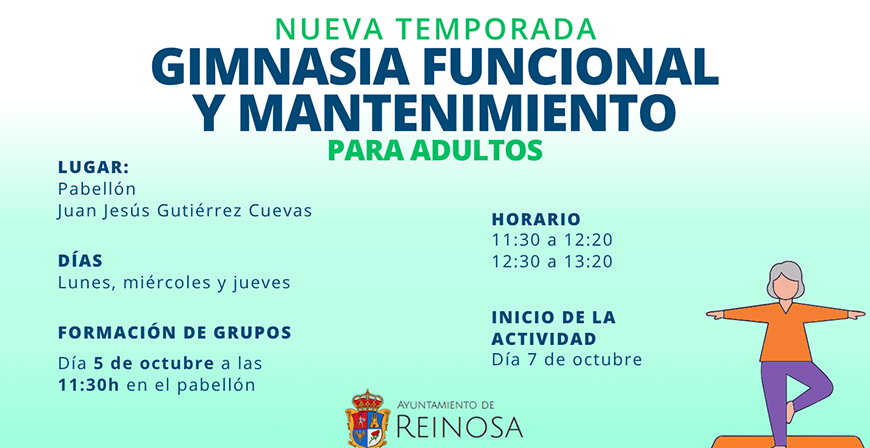 Reinosa ampl�a a tres d�as semanales las clases gratuitas de gimnasia de mantenimiento