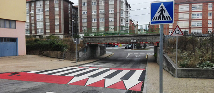 Reinosa cuenta desde esta semana con dos nuevos pasos elevados para peatones