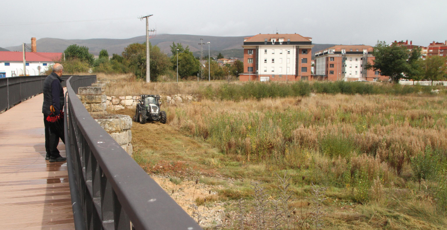 Reinosa inicia la limpieza de la vegetacin en el cauce del Hjar