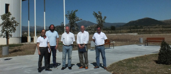 Reinosa recepciona la obra de construccin de la zona de estancia del skatepark