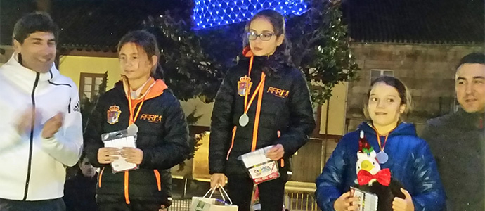 El Reinosa Running participa en la Carrera Navidea de Aguilar y se sube al podio en todas las categoras