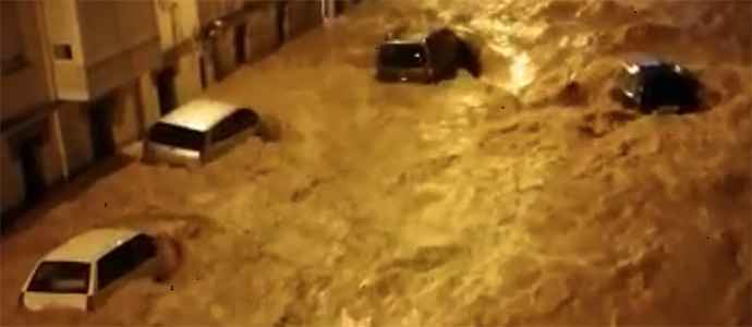 Reinosa sufre ante las peores inundaciones desde que existen registros