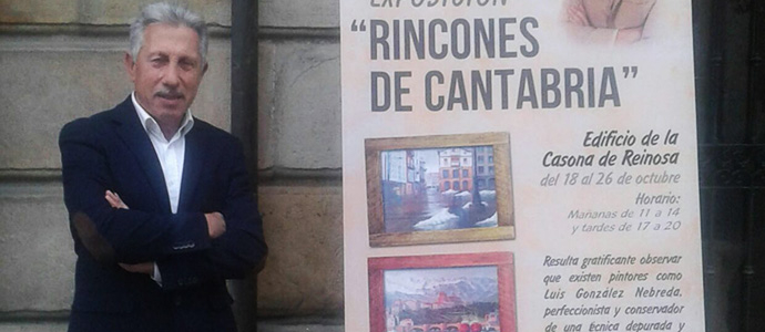 El reinosano Luis Gonzlez Nebreda expone sus 'Rincones de Cantabria' en La Casona 
