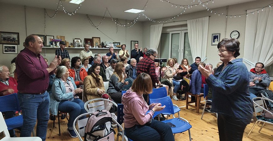 Requejo acogi la proyeccin del documental 'Trashumantes. Suso & Eliseo'