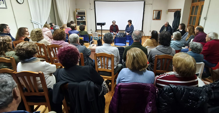 Requejo acogi la proyeccin del documental 'Trashumantes. Suso & Eliseo'