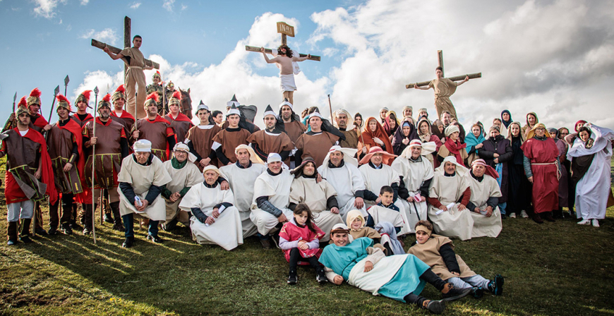 Requejo escenifica la Pasin de Cristo