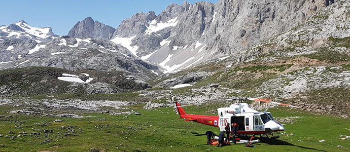 Rescatadas dos mujeres tras caer unos 70 metros en Picos de Europa