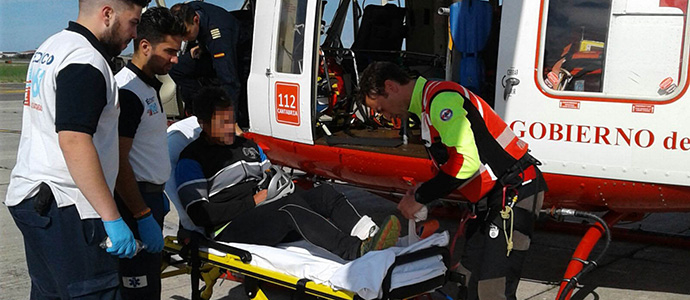 Rescatan a un escalador con rotura de tibia en Picos de Europa