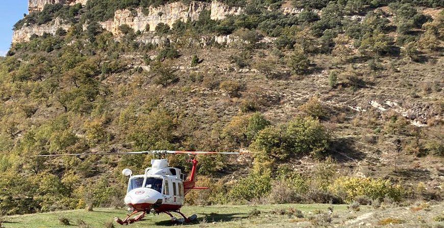 Rescatan a un hombre que sufri un desvanecimiento en la va ferrata de Valderredible