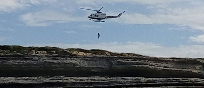 Rescatan a una irlandesa perdida en la isla de Santa Marina de Loredo