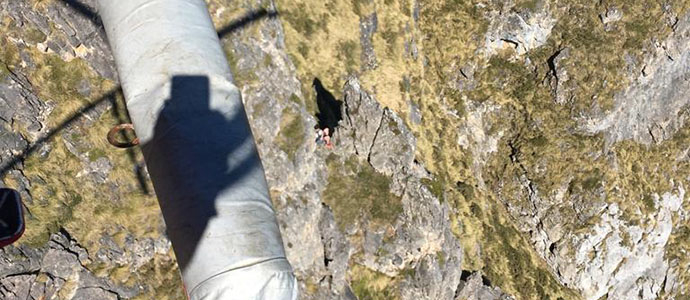 Rescatan a un montaero atrapado en una aguja de Picos de Europa