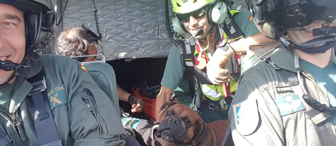 Rescatan a un montaero deshidratado y a su perro en el pico To Celestino