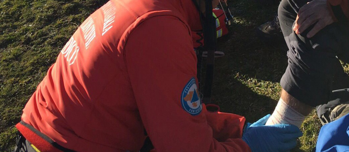 Rescatan a un senderista en el Collado del Valdecoro