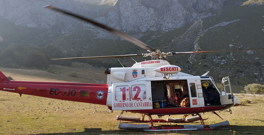 Rescatan a un senderista madrileo en la zona de los Tornos de Liordes