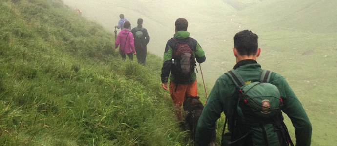 Rescate de dos montaeros perdidos por la niebla en Pico Castro Valnera