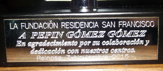 La Residencia San Francisco homenaje a Pepn Caja