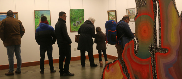 Reunin de artistas en La Casona