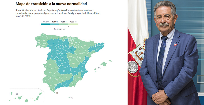 Revilla asegura que el paso a la fase 2 confirma que Cantabria 
