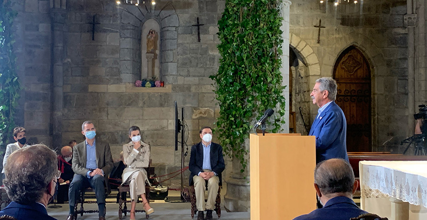 Revilla defiende el origen cntabro del Camino de Santiago en la apertura del Ao Jacobeo 2021-2022 en Roncesvalles