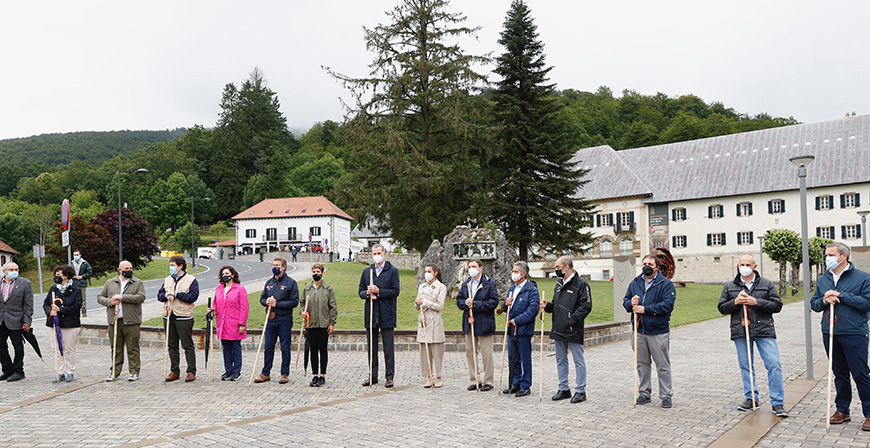 Revilla defiende el origen cntabro del Camino de Santiago en la apertura del Ao Jacobeo 2021-2022 en Roncesvalles
