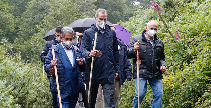Revilla defiende el origen cntabro del Camino de Santiago en la apertura del Ao Jacobeo 2021-2022 en Roncesvalles