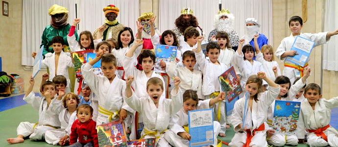 Los Reyes Magos, en el tatami del Judo Club Menesiano