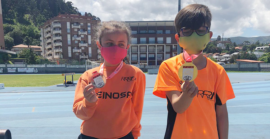 Rodrigo Andrs, campen regional de salto de longitud 