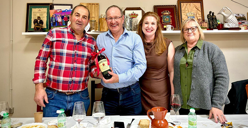 La Ronda La Esperanza de Requejo refuerza lazos con Irlanda tras su viaje de octubre y la reciente visita de la familia Towmey