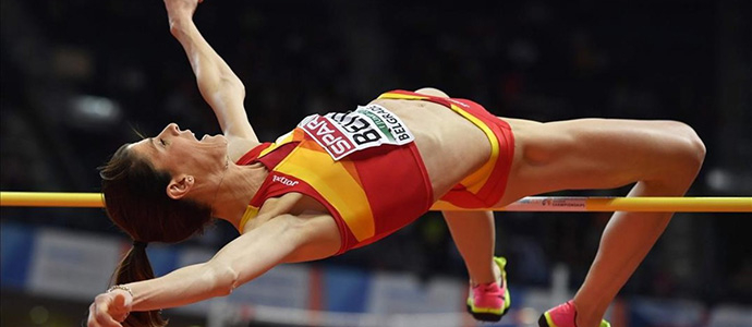 Ruth Beitia se cuelga la plata en el Europeo de Belgrado