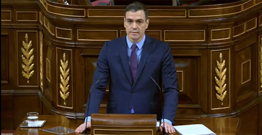 Snchez llama a la unidad poltica y ciudadana para superar la emergencia del coronavirus