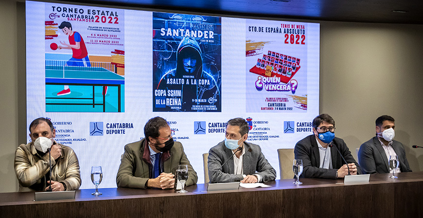 Santander acoger del 4 al 13 de marzo los Campeonatos de Espaa, las copas de SSMM Los Reyes y el Torneo Estatal de tenis de mesa