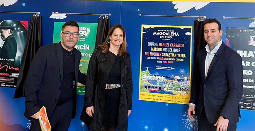 Sebastin Yatra, Manuel Carrasco, Edurne, Miguel Bos, Nil Moliner y Marlon sern los cabezas de cartel del Magdalena en Vivo