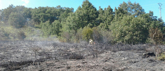 Semana de incendios forestales en Valdeprado y Valderredible