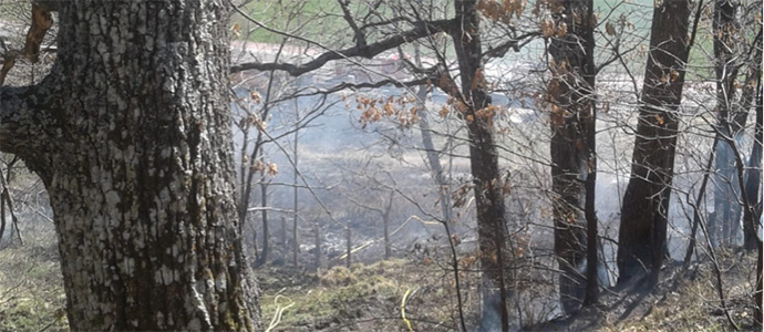 Sofocados dos pequeos incendios en Caeda y Celada de los Calderones