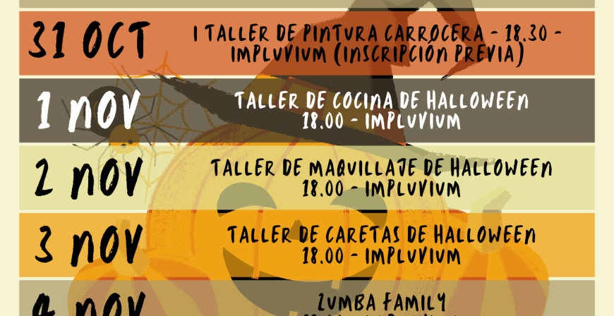 Talleres, un concurso de disfraces y actividades familiares para celebrar Halloween