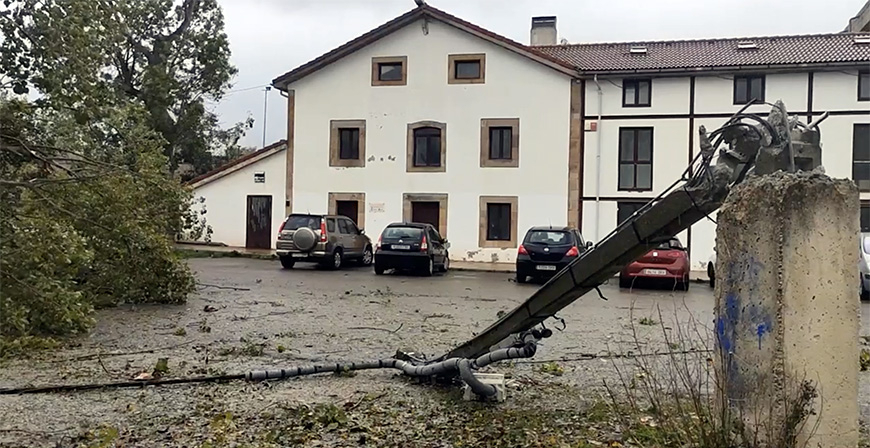 El temporal azota Campoo