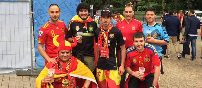 En Toulouse, para apoyar a la Roja