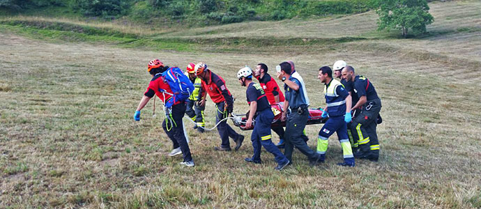 Trasladan a Valdecilla a un menor de edad, muy grave, tras sufrir un cada en bicicleta