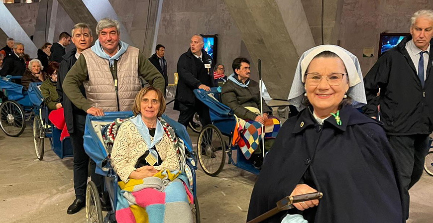 Una treintena de campurrianos peregrinan a Lourdes