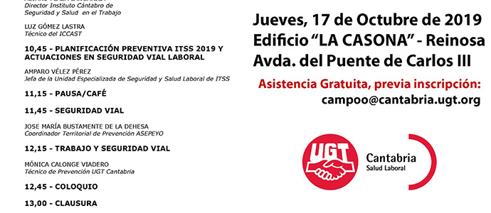 UGT celebra este jueves en La Casona su XXI Jornada anual de salud laboral en Campoo