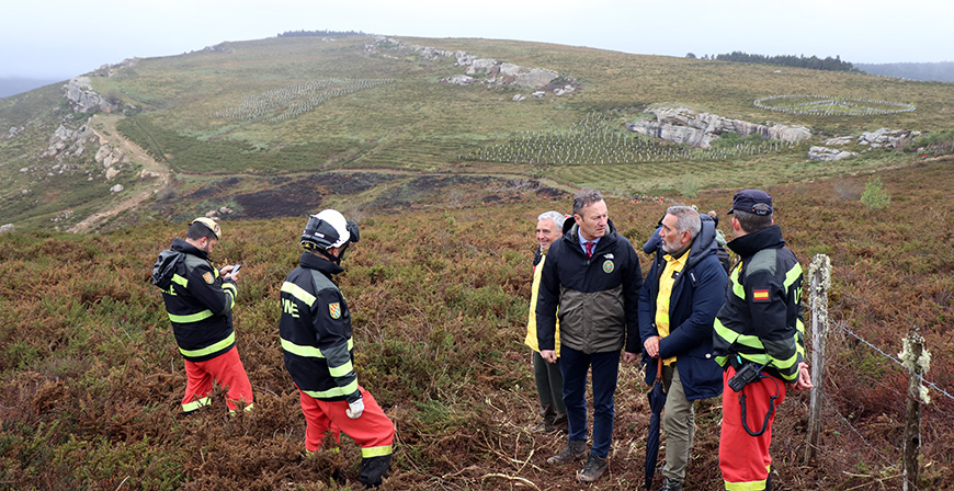 La UME realiza maniobras en Las Rozas de Valdearroyo para mejor su capacidad de respuesta contra incendios