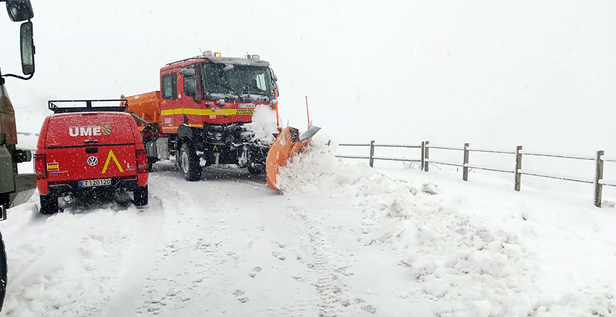 La UME realizar esta semana ejercicios de instruccin en ambiente invernal en Len, Palencia y Cantabria