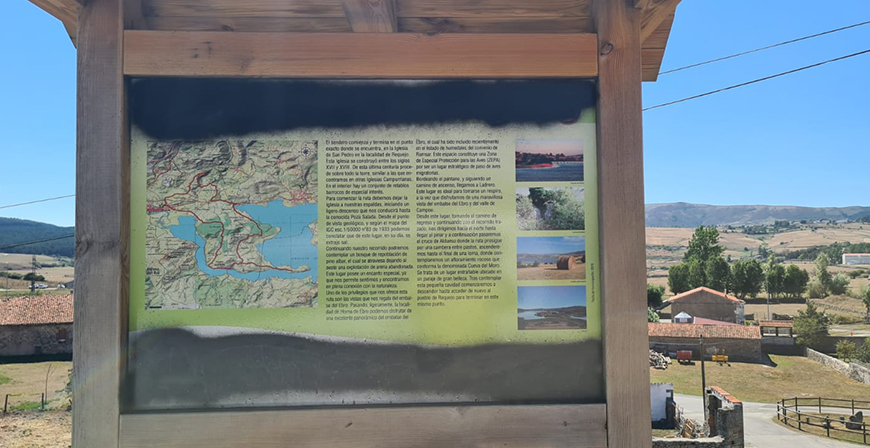 Vandalismo contra las seales de los senderos campurrianos