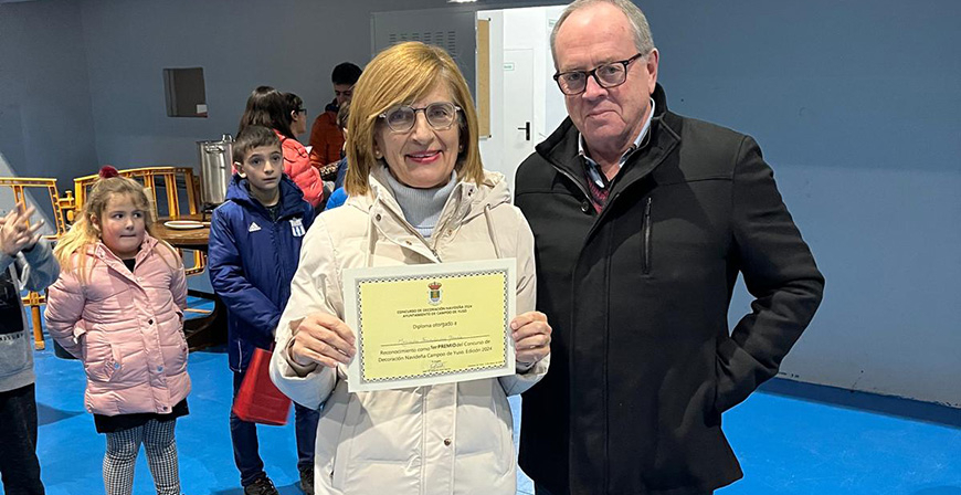 La vecina de Corconte Mercedes Fernndez  gana el Concurso de Decoracin Navidea de Campoo de Yuso