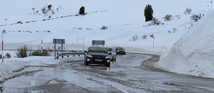 Una ventisca cierra durante cerca de dos horas los accesos a Alto Campoo