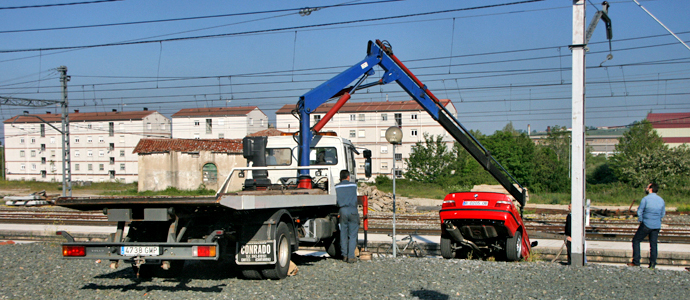 Las vas del tren, un aparcamiento 
