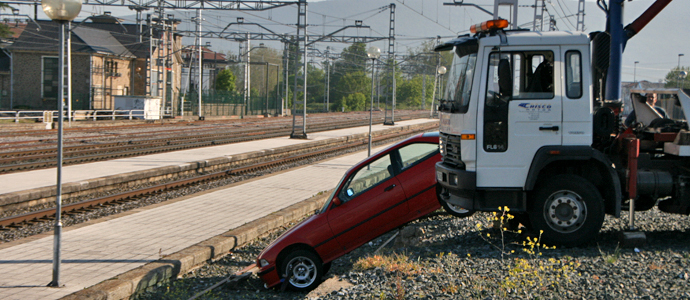 Las vas del tren, un aparcamiento 