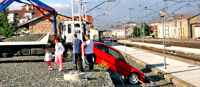 Las vas del tren, un aparcamiento 